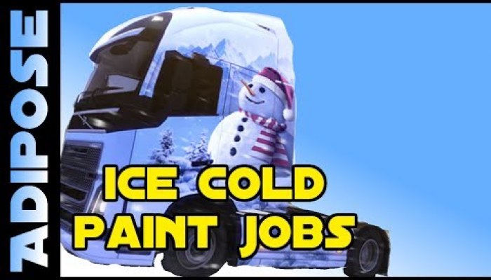 Euro Truck Simulator 2 Ice Cold Paint Jobs Pack - video
